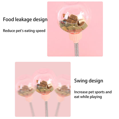 Nibble Spring Ball Cat Treat Dispenser Toy