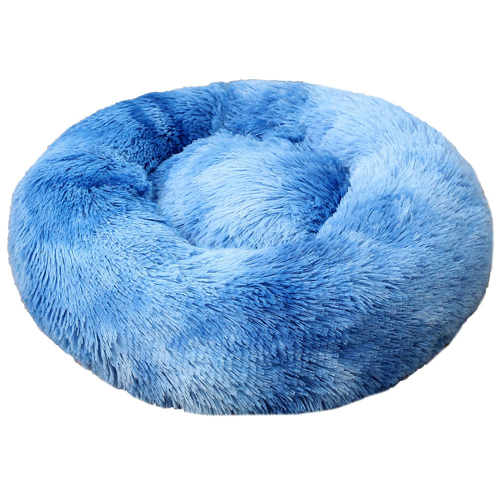 Deeply Plush Round Nest Beds for Dogs and Cats