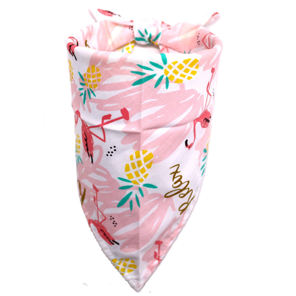 Spring And Summer Dog Drool Towel Bandana