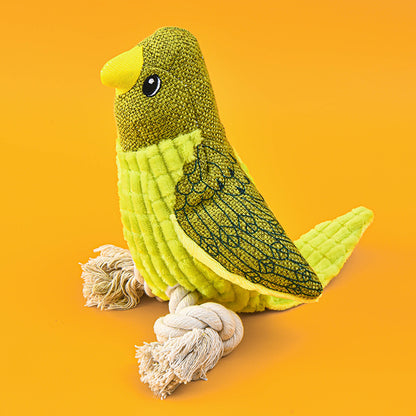 Plush Squawking Bird Toy for Dogs and Cats