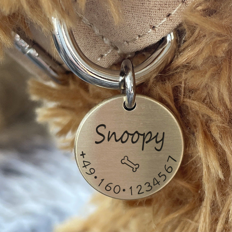 Engraved ID Tag for Anti-Lost Protection for Dogs and Cats