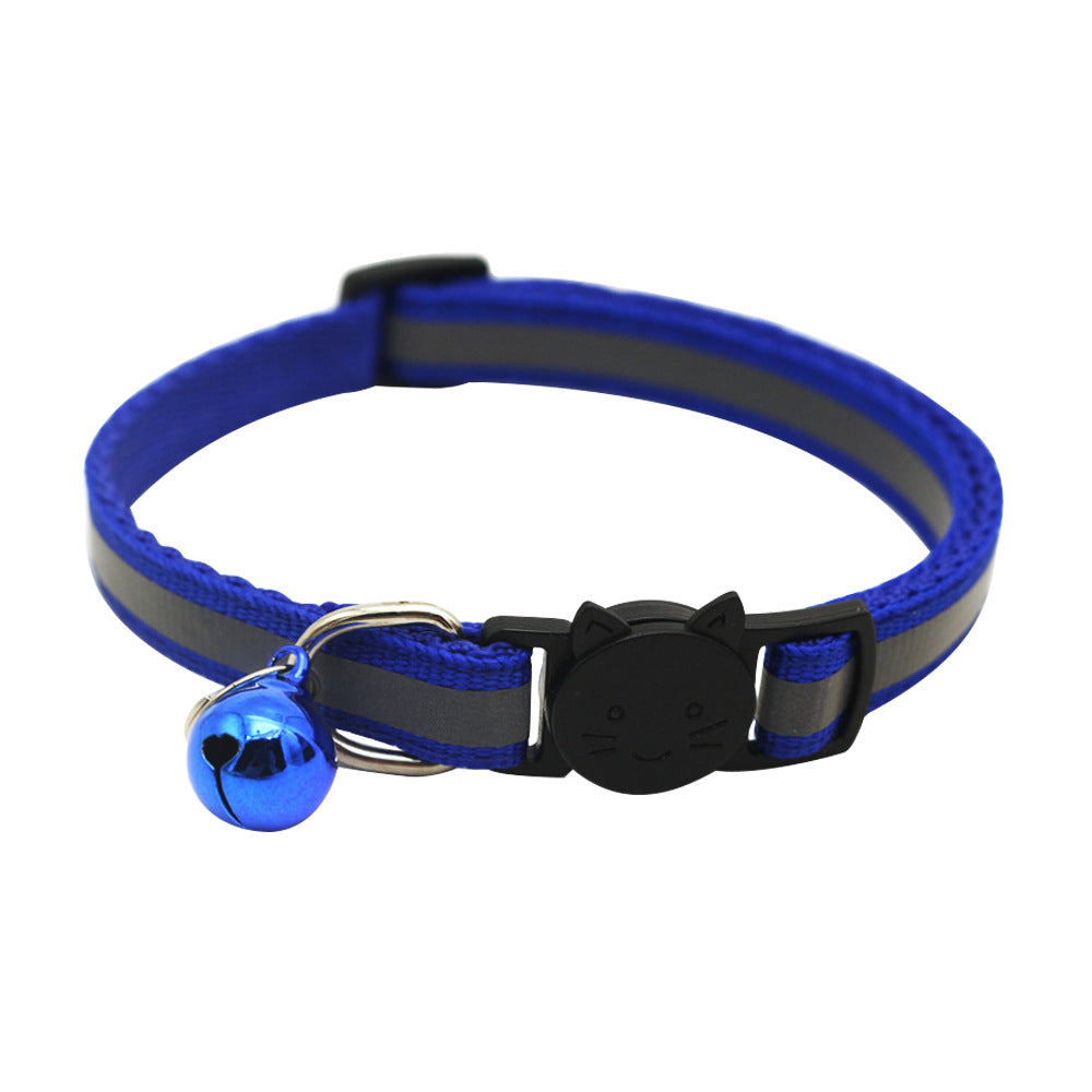 Colorful Reflective Cat Jack Bell Collar