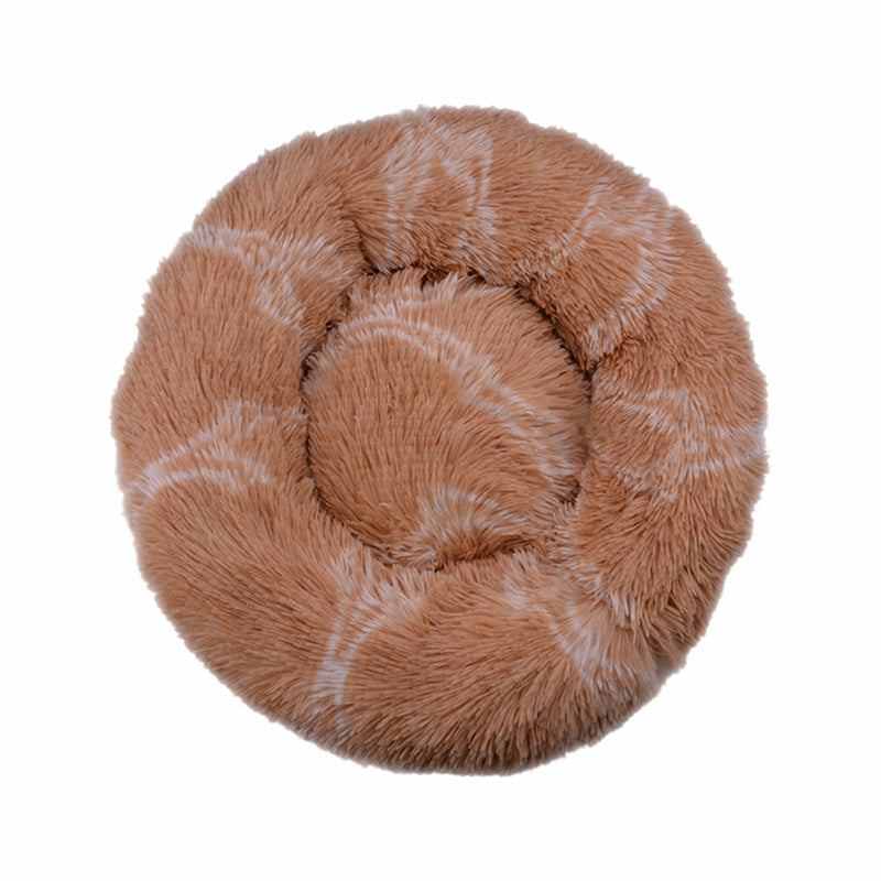 Deeply Plush Round Nest Beds for Dogs and Cats