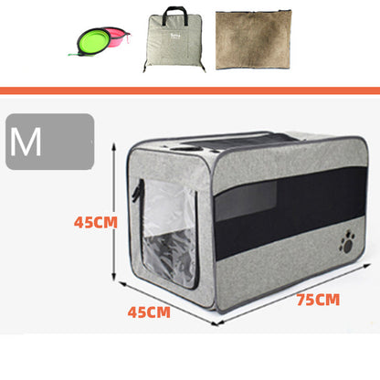 Folding Travel Carrier Kennel for Cats and Dogs