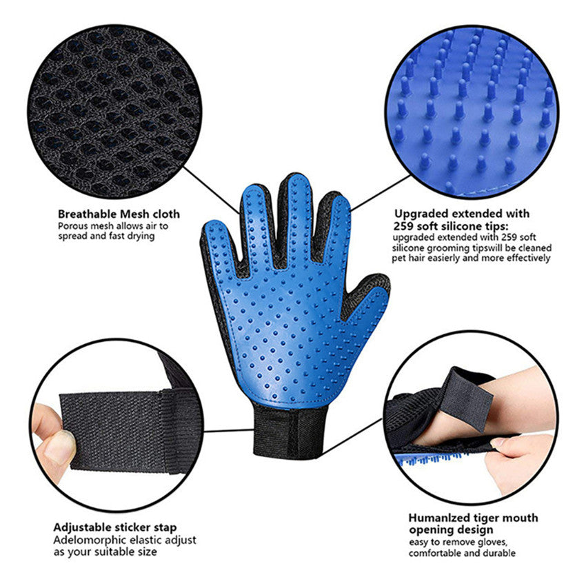 Dog and Cat Hair Removal Gloves and Soft Washer