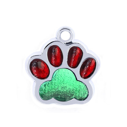 Pawprint Personalized Collar ID Tag for Dogs and Cats