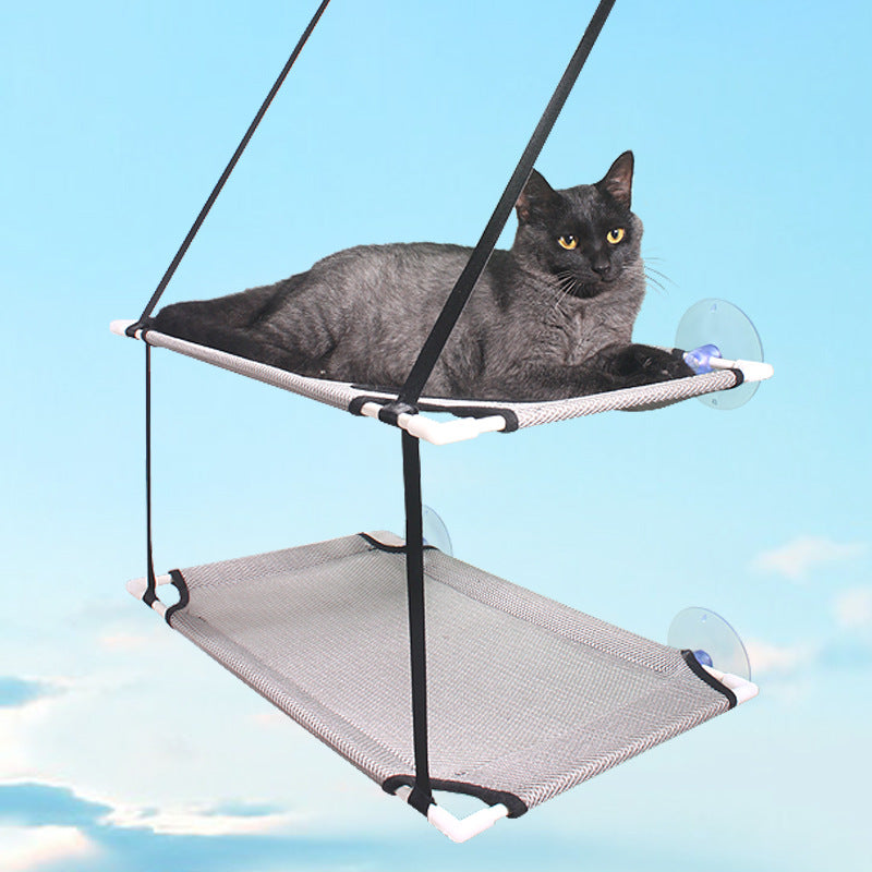 Double-Decker Feline Sunning Lounge Beds