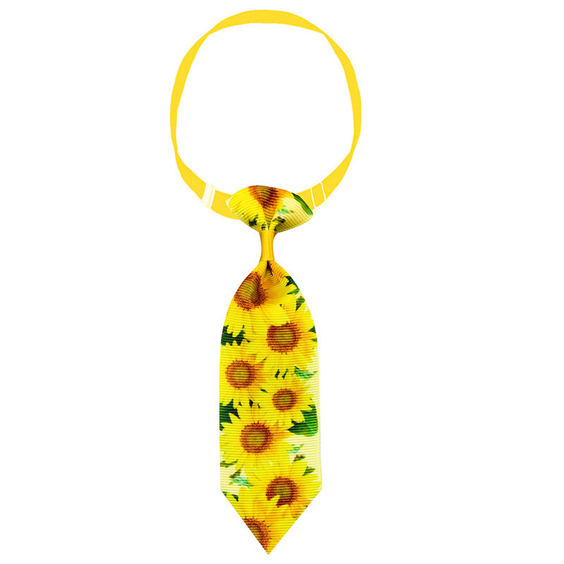 Sunflower Tie Spring-Summer Collars for Dogs