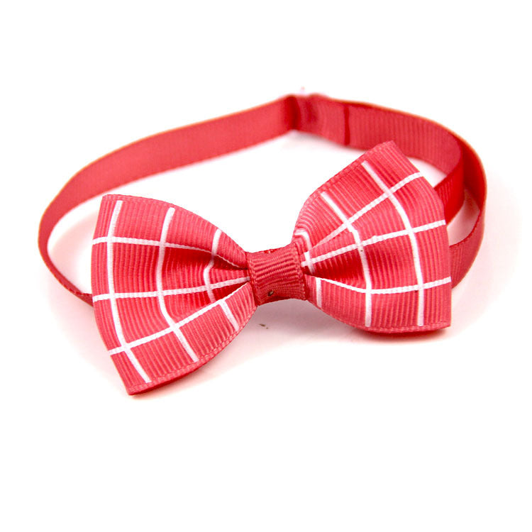 Fun Stylish Plaid Cats and Dogs Bow Ties