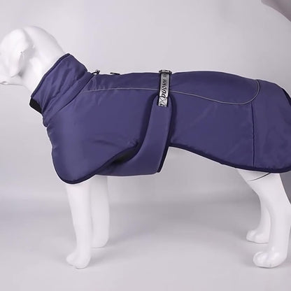 Warm Quilted Winter Jacket for Large Breed Dogs