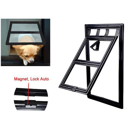 Screen Door Controllable Dog and Cat Door