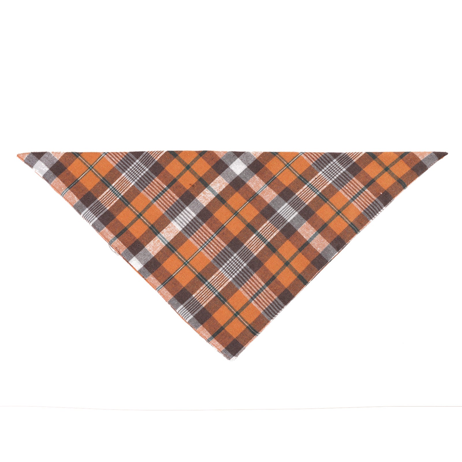 Checkered Triangle Cotton Scarf for Dogs