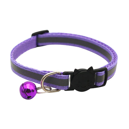 Colorful Reflective Cat Jack Bell Collar