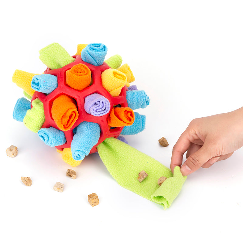 Dog Sniff & Snack Puzzle Snuffle Ball Toy