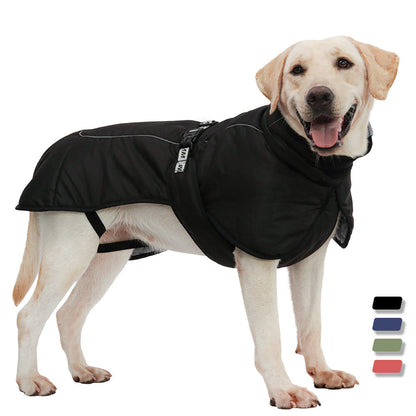 Warm Quilted Winter Jacket for Large Breed Dogs