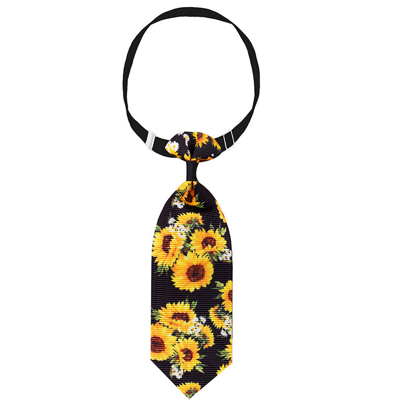 Sunflower Tie Spring-Summer Collars for Dogs