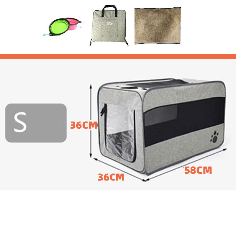 Folding Travel Carrier Kennel for Cats and Dogs