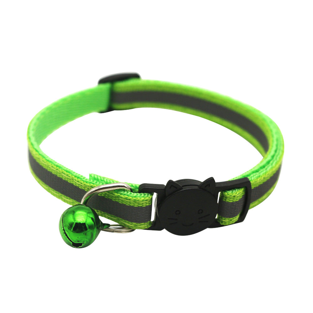 Colorful Reflective Cat Jack Bell Collar