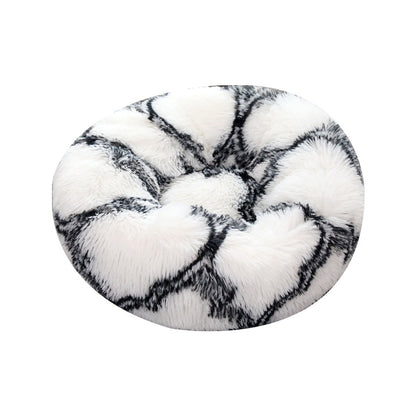 Deeply Plush Round Dog and Cat Nest Beds