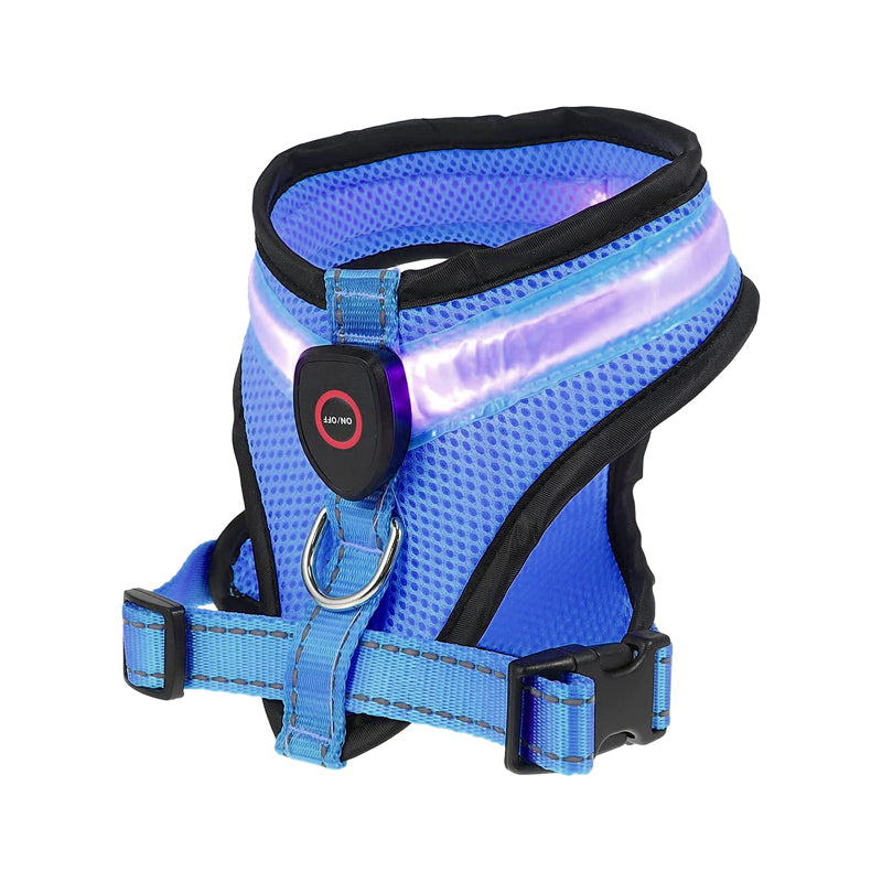 Rechargeable LED Lighted Dog Harness Vest