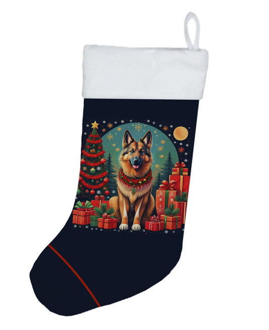 Belgian Tervuren - Christmas Holiday Stocking for Fun Family Decorations