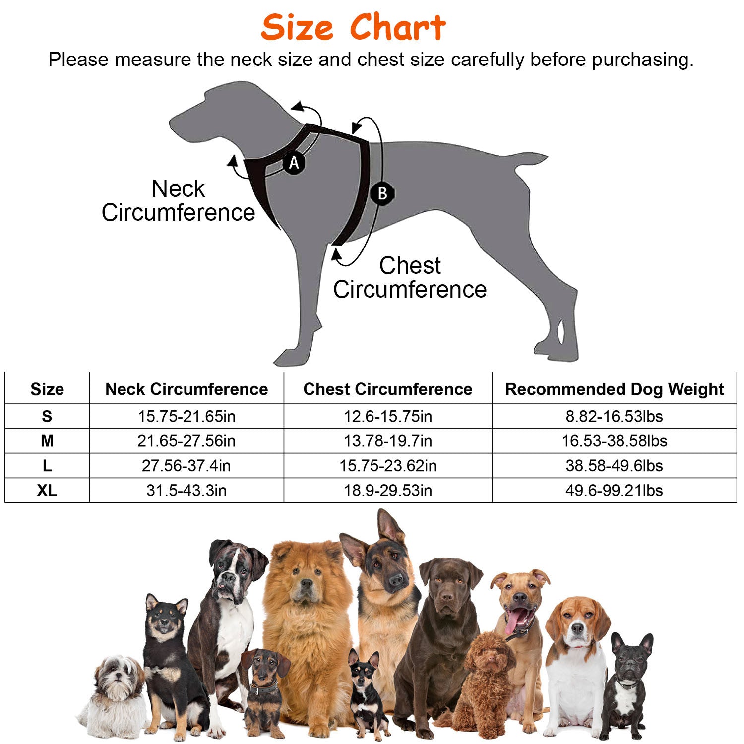 Rechargeable LED No Pull Harness Vest with Handle for Dogs