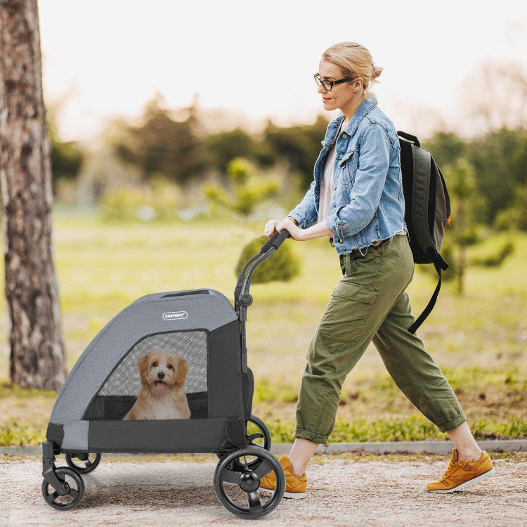 Foldable Stroller Designed for Extra Large Dogs