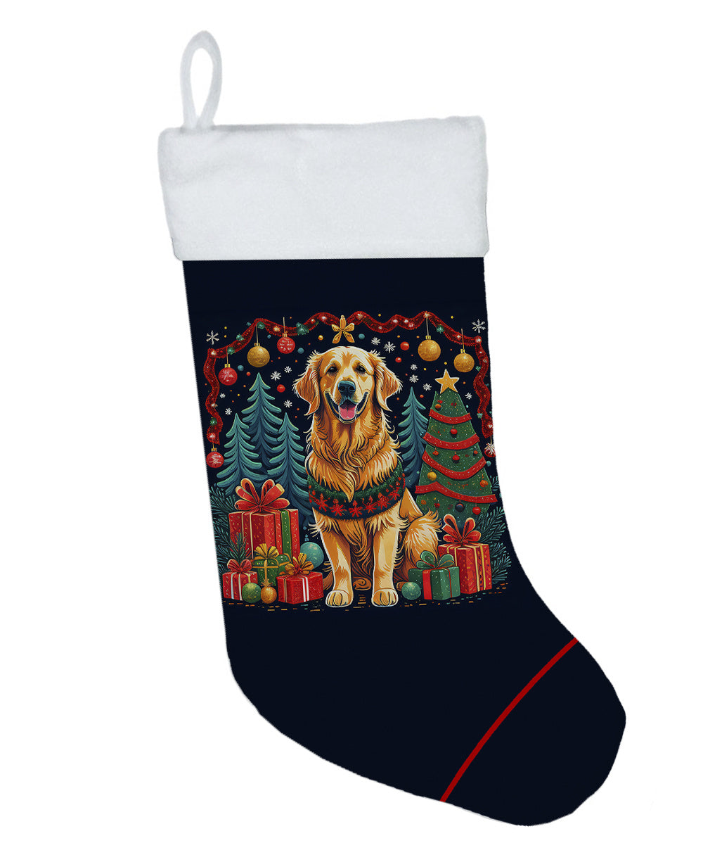 Golden Retriever -  Christmas Holiday Stocking for Fun Family Decorations