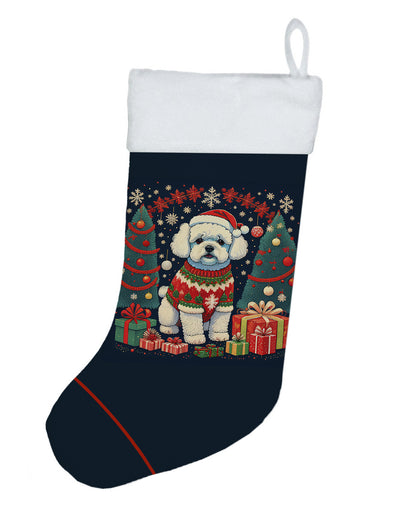 Bichon Frise - Christmas Holiday Stocking for Fun Family Decorations