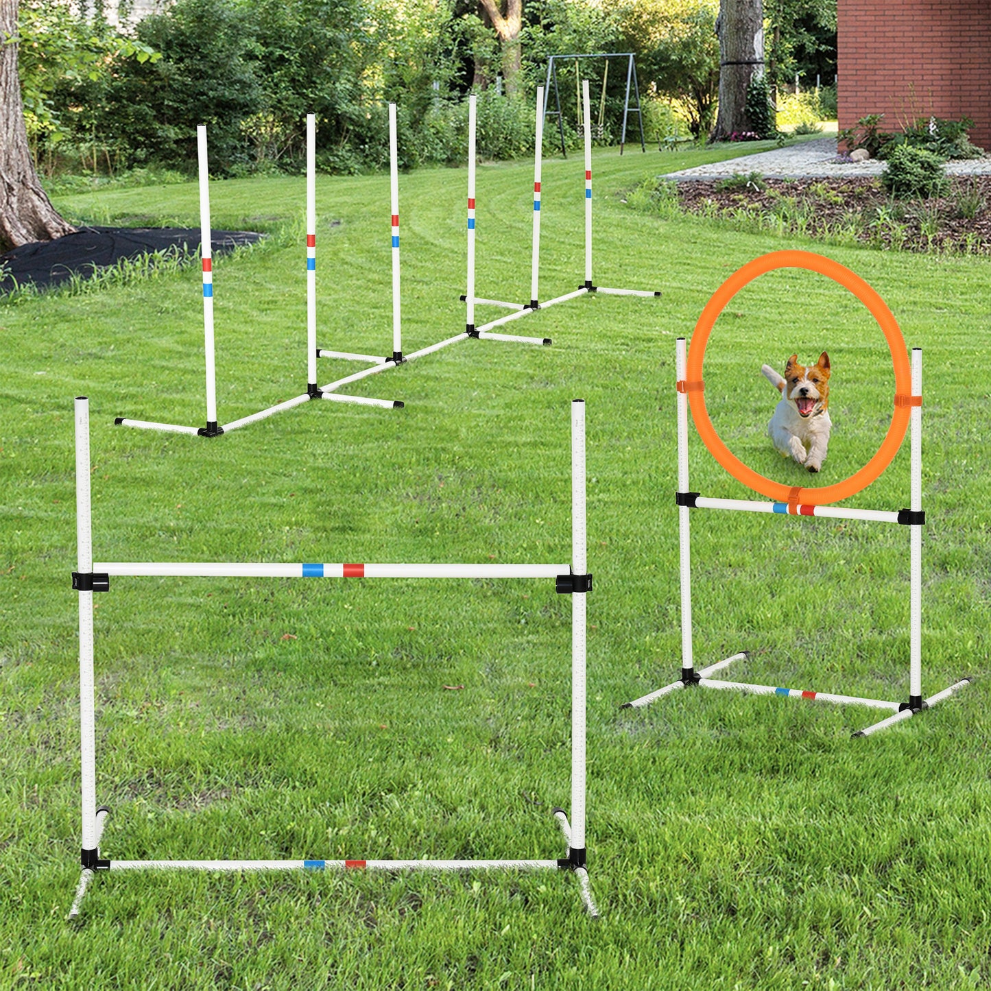 PawHut - Agility Obstacle Course Equipment Set for Dogs