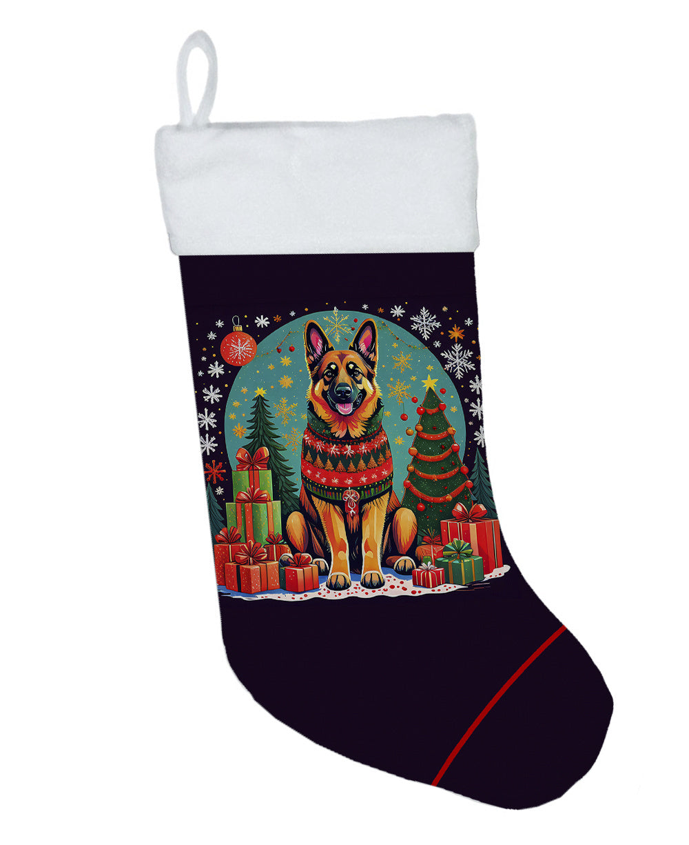 German Shepherd -  Christmas Holiday Stocking for Fun Family Decorations