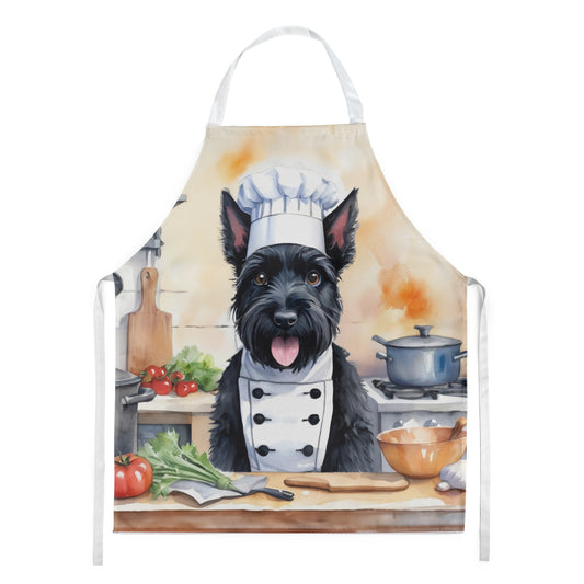 Scottish Terrier - The Chef Apron for Adult Women and Men - Unisex Large