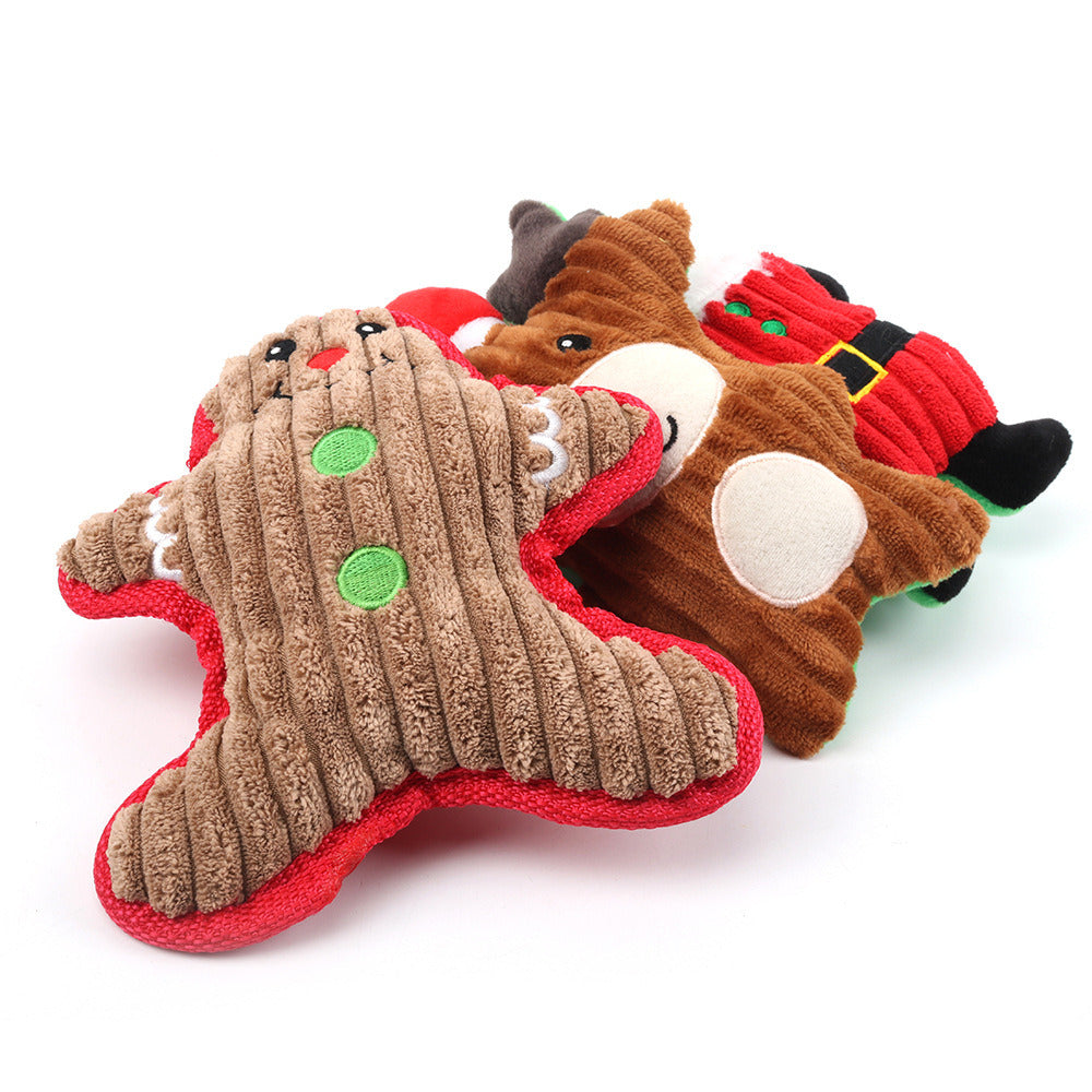 Christmas Fun Festive Chew Squeaker Toys for Dogs