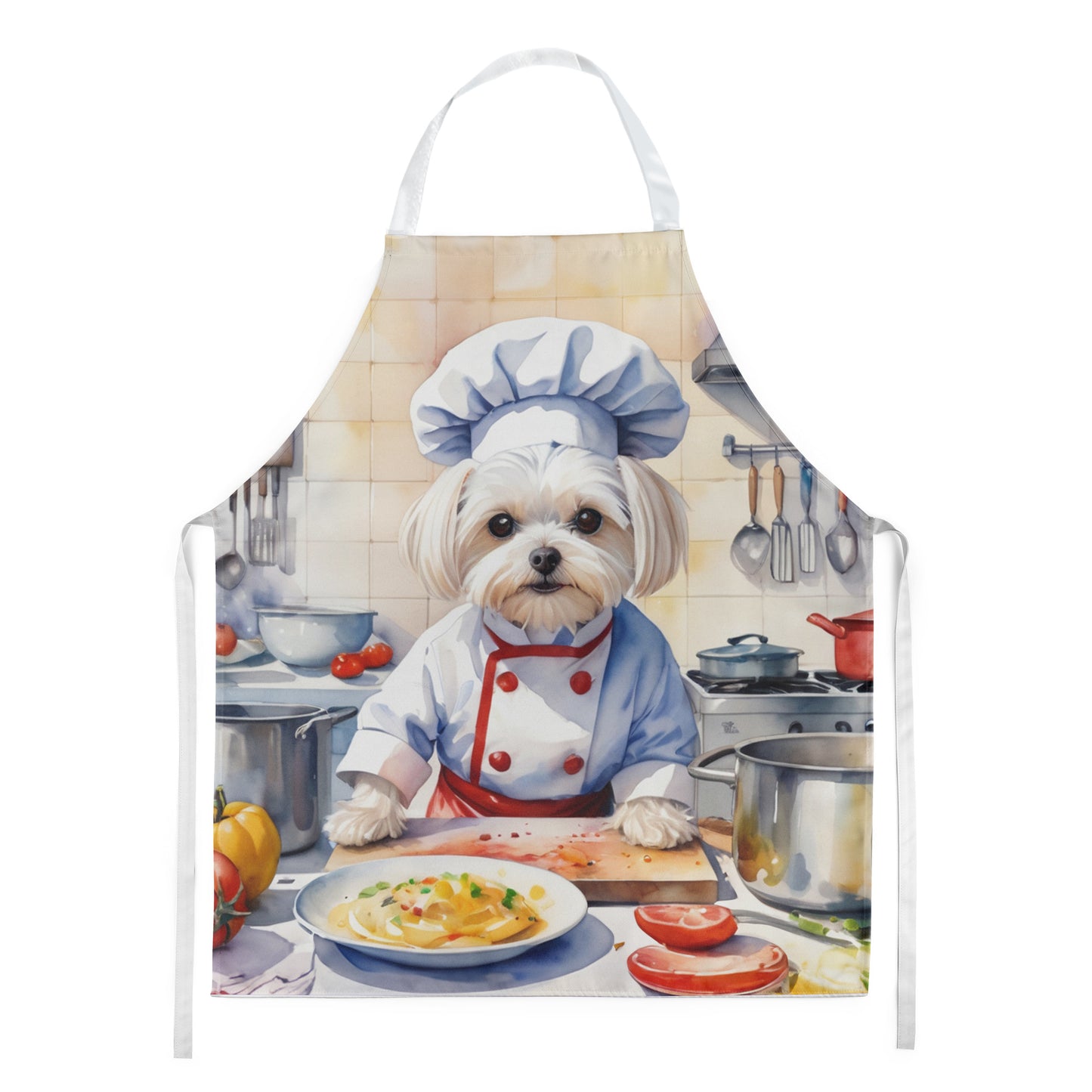 Maltese - The Chef Apron for Adult Women and Men - Unisex Large