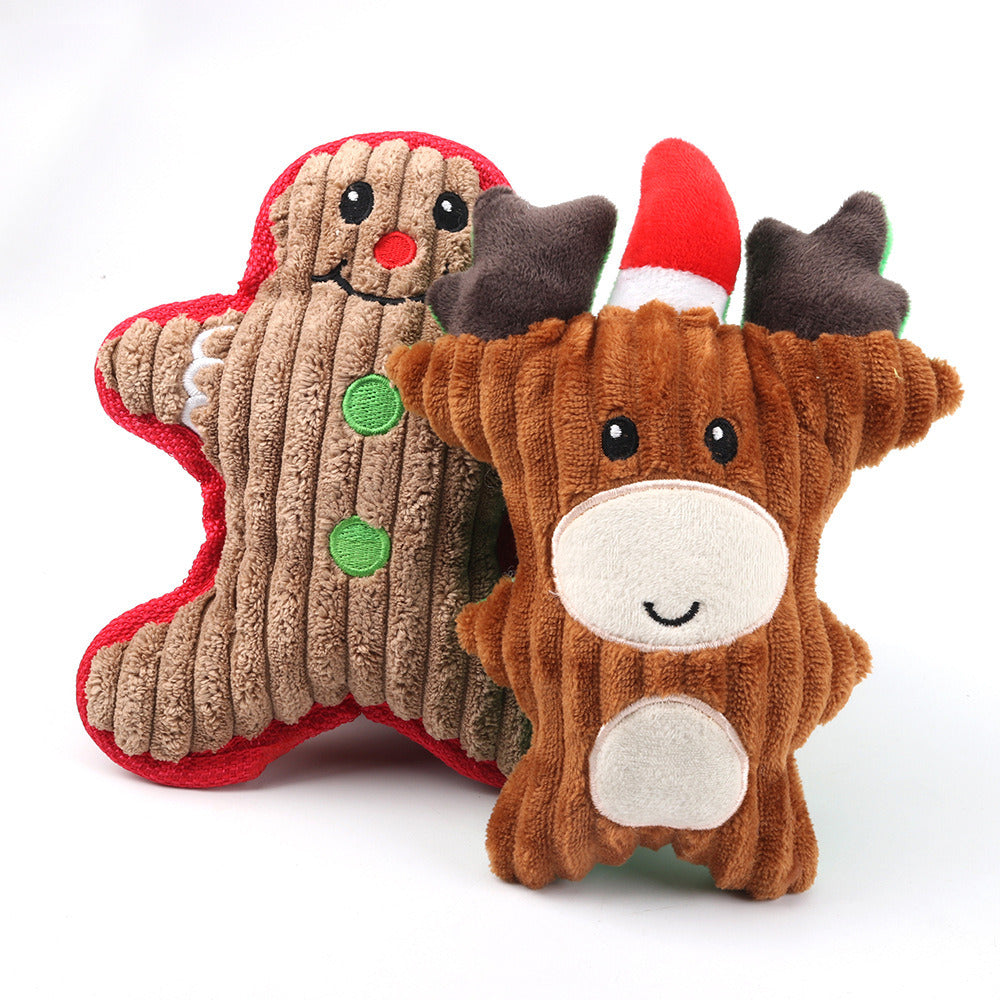 Christmas Fun Festive Chew Squeaker Toys for Dogs