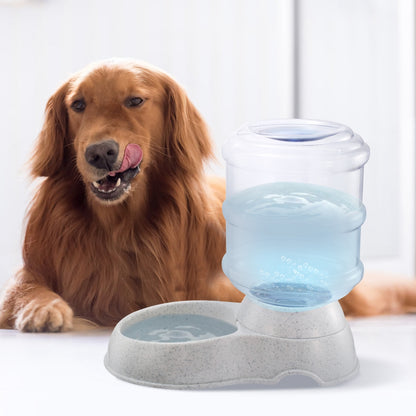 3.5L/1Gal Self-Dispensing Gravity Water Feeder for Dogs and Cats