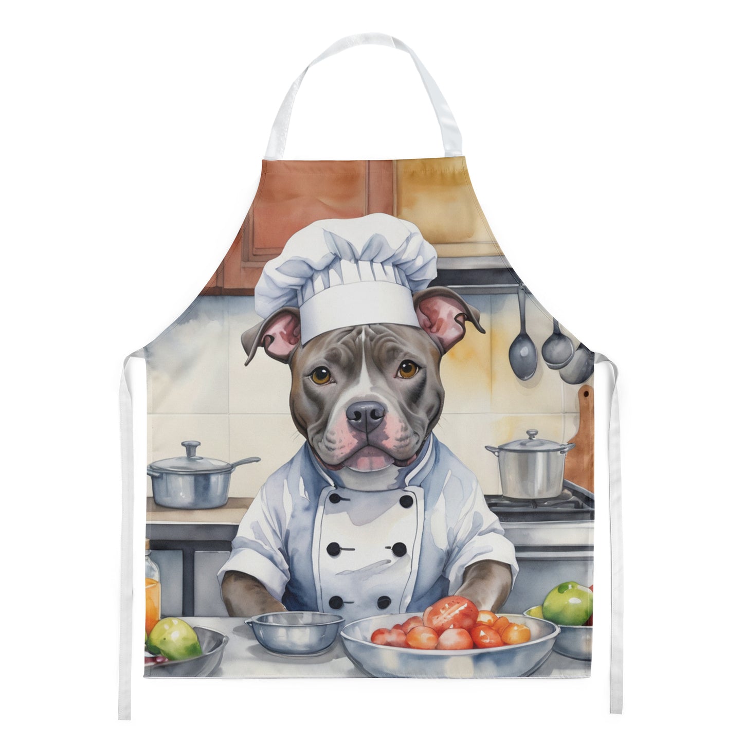 Pit Bull Terrier - The Chef Apron for Adult Women and Men - Unisex Large