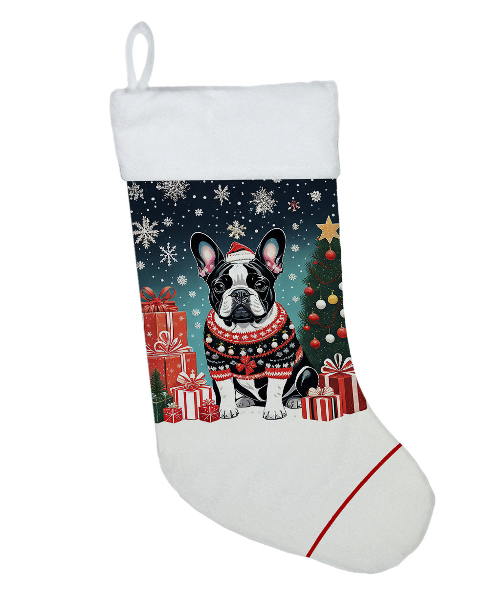 French Bulldog - Christmas Holiday Stocking for Family Decorations