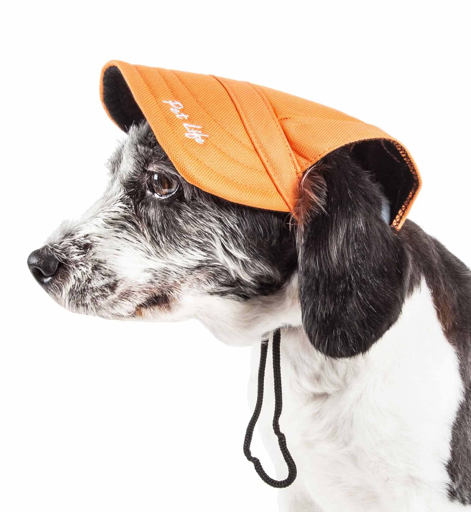 Pet Life Cap-Tivating Uv Protectant Adjustable Hat for Dogs