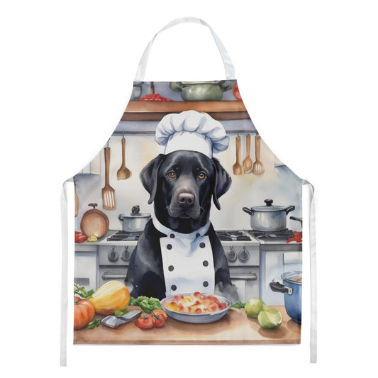 Black Labrador Retriever - The Chef Apron for Adult Women and Men - Unisex Large