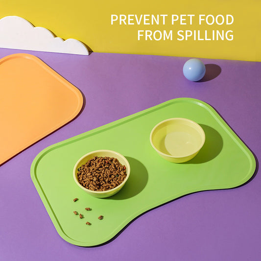 Waterproof Placemat for Feeding Bowls for Dogs, Cats and Other Pets