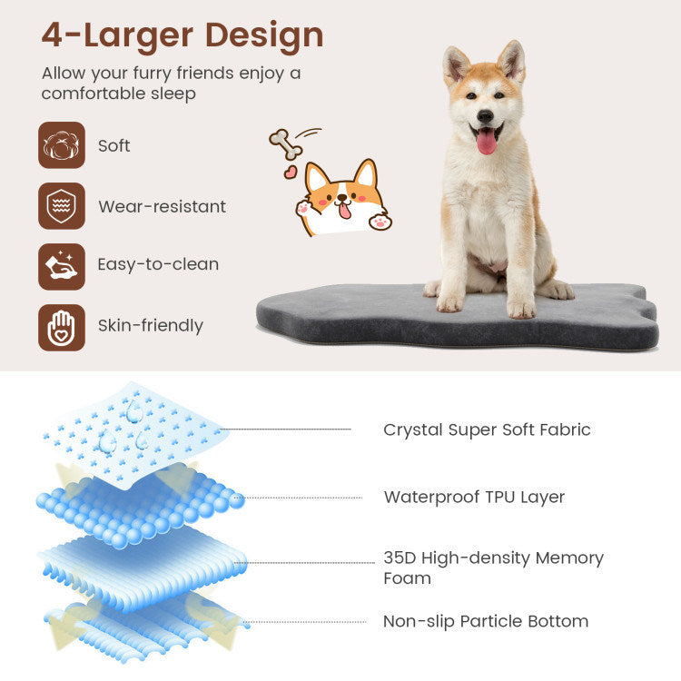 Orthopedic Memory Foam Support Bed for Large Dogs