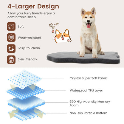 Orthopedic Memory Foam Support Bed for Large Dogs