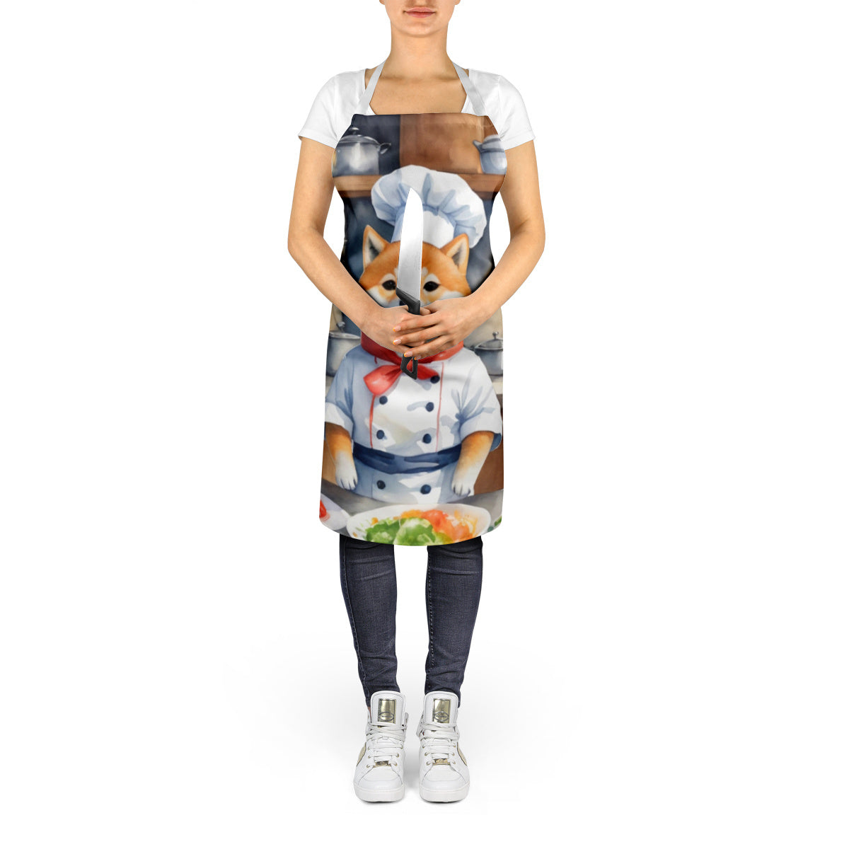 Shiba Inu - The Chef Apron for Adult Women and Men - Unisex Large