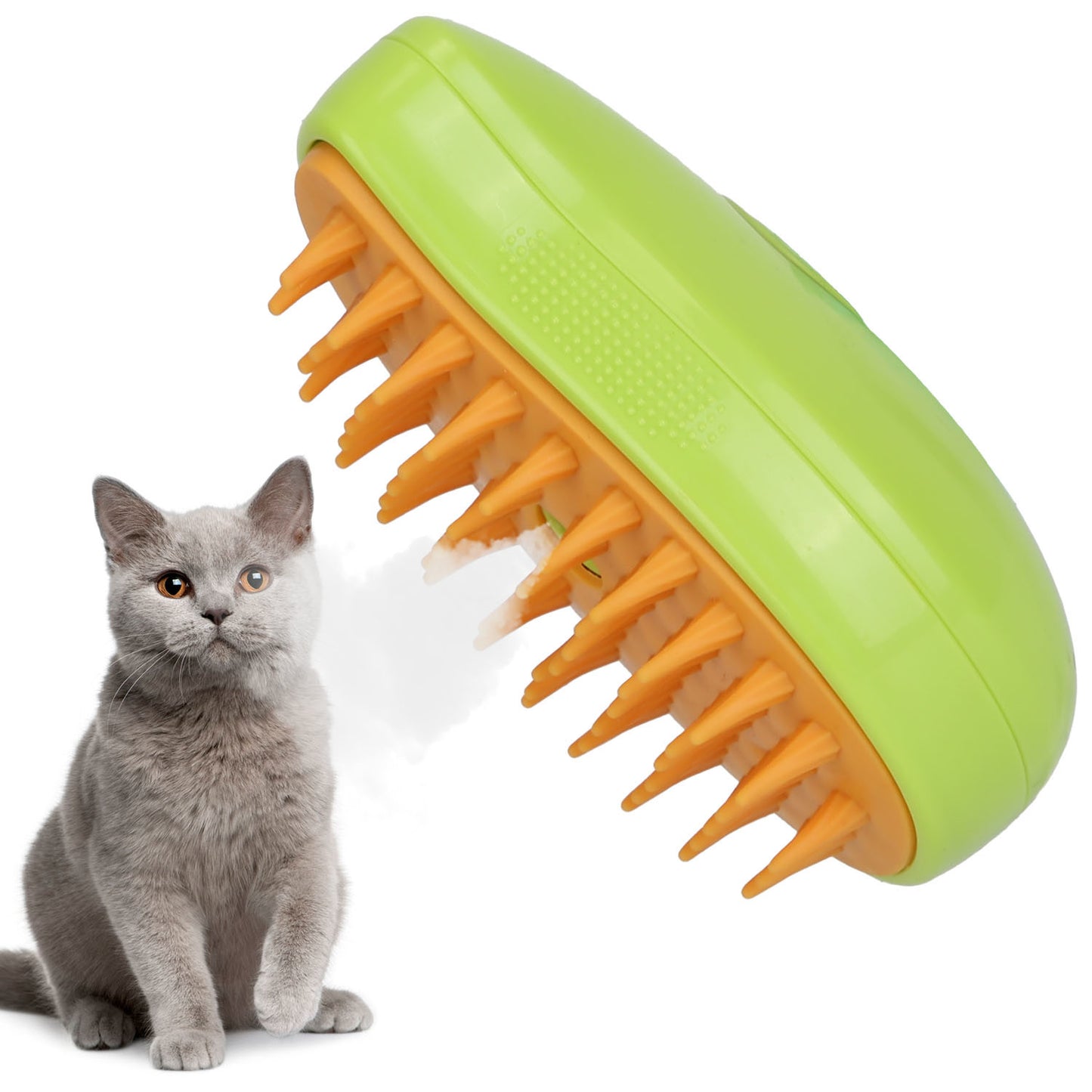 3 In 1 Grooming Steam Cleaning Brush for Cats Dogs - USB Rechargeable