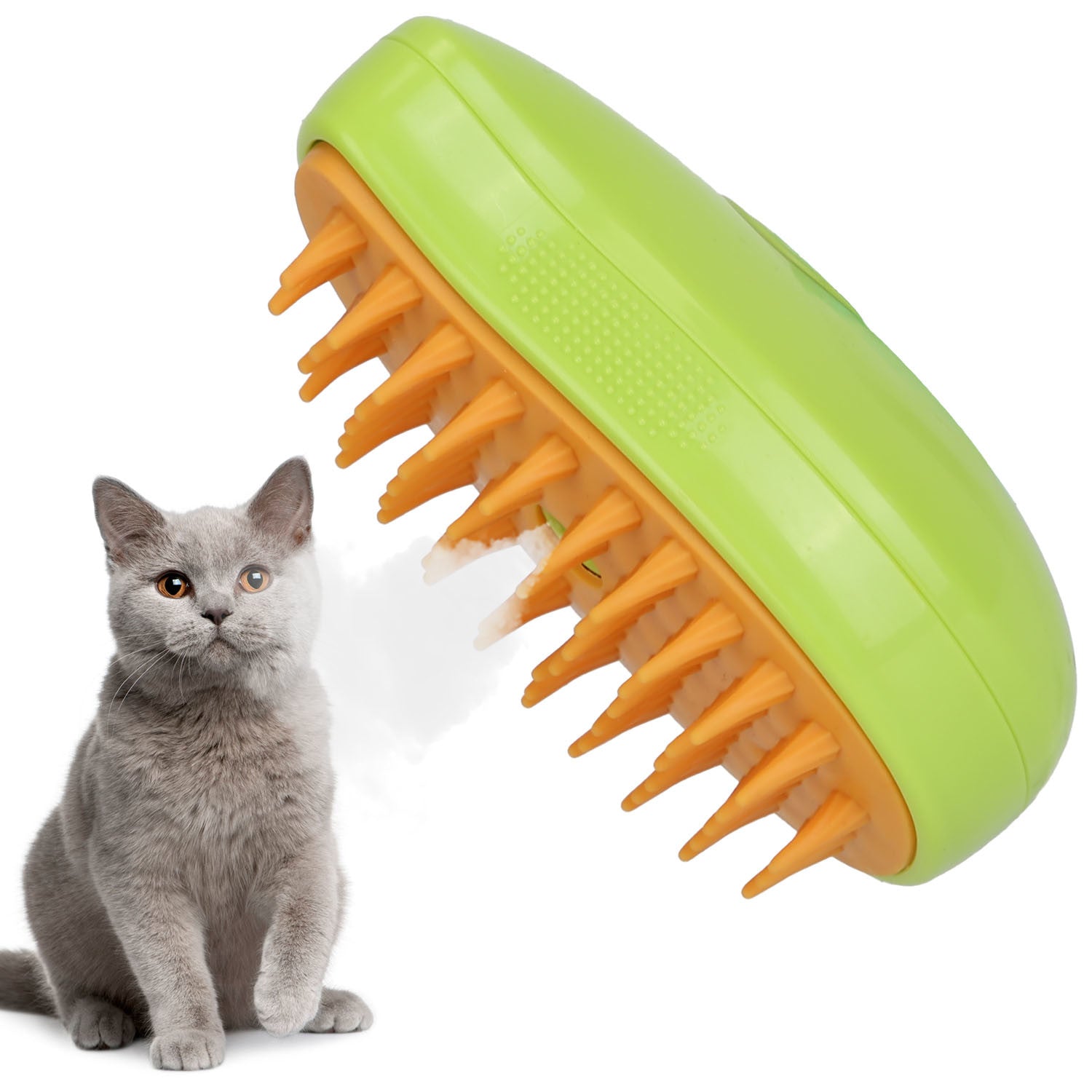 3 In 1 Grooming Steam Cleaning Brush for Cats and Dogs - USB Rechargeable