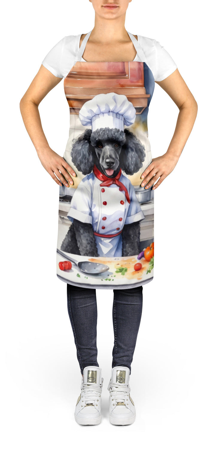 Black Poodle - The Chef Apron for Adult Women and Men - Unisex Large