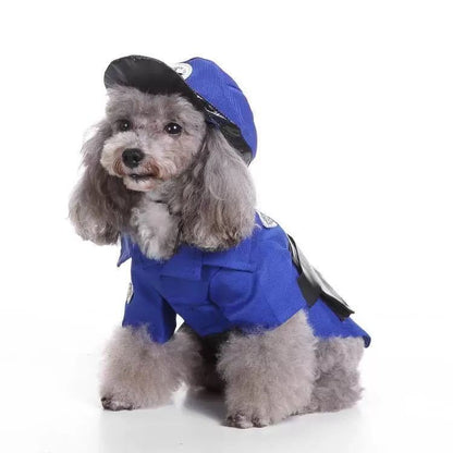 Pet Life - Pawlice Pawtrol Police Uniform Halloween Costume for Dogs