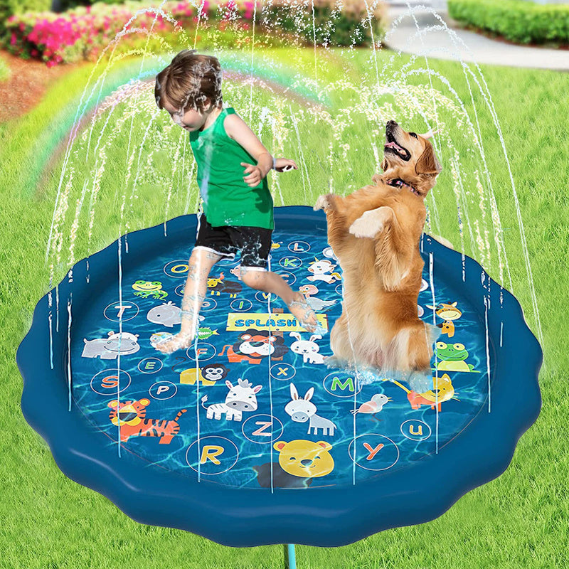 Fun Inflatable Water Fountain Pad for Pets and Kids