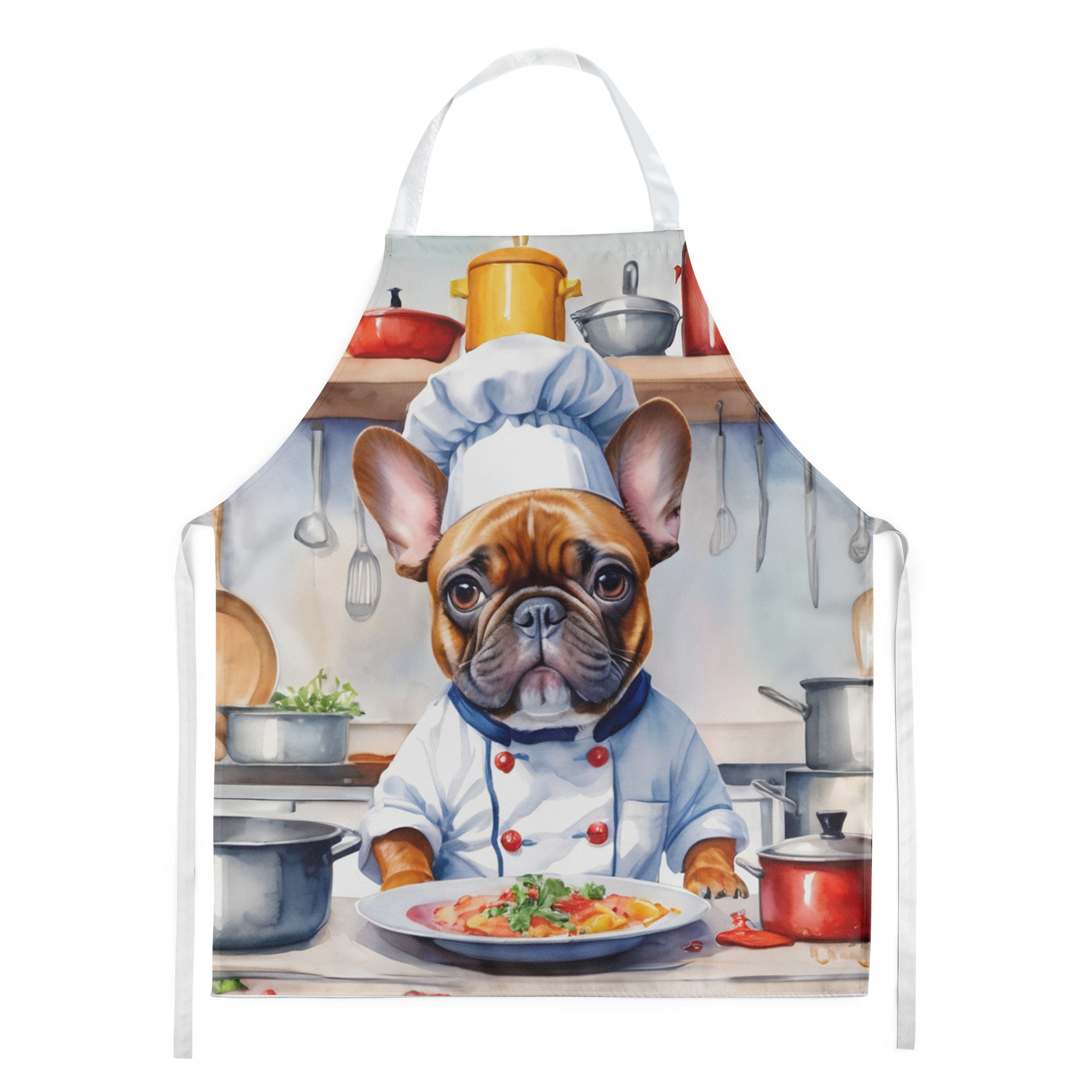 French Bulldog II - The Chef Apron for Adult Women and Men - Unisex Large